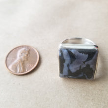 Load image into Gallery viewer, Indigo gabbro ring (size 8)