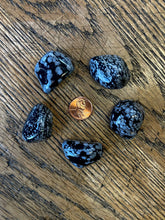 Load image into Gallery viewer, Snowflake obsidian (tumbled)