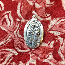 Load image into Gallery viewer, St. Joseph sterling silver pendant
