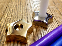 Load image into Gallery viewer, Metal star chime candle holder
