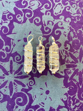 Load image into Gallery viewer, Wrapped crystal pendants
